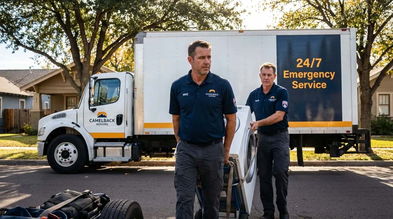 CamelBack Moving crew loading furniture in West Columbia, SC