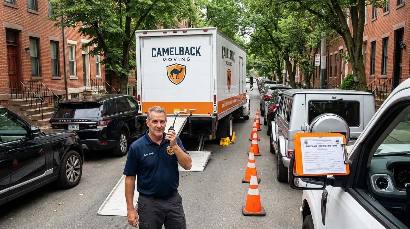 City street loading permit setup in West Columbia, SC